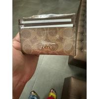 ราคา กระเป๋าใส่บัตรใส่เหรียญ coach สีน้ำตาลอ่อนของแท้ (43850885484)