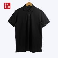 ราคา เสื้อโปโลคอปกผู้ชาย สีดำ แบรนด์ Uniqlo DRY มือสอง (25569234242)