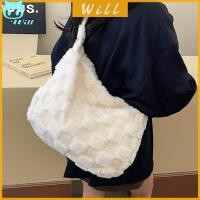 ราคา กระเป๋าสะพายข้างลายตารางขาวดำสำหรับผู้หญิง สไตล์ casual ใช้งานได้ทั้งทำงานและช้อปปิ้ง (55307661150)