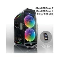 ราคา E-ATX CASE (NP) ITSONAS DIABLO TEMPERED GLASS RGB (BLACK) (8896228473)