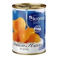 ราคา Kronos Apricot Halves in Syrup 820 g. โครนอสแอปริคอตในน้ำเชื่อม 820 g. (07-7645) (20457098861)