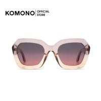 ราคา KOMONO Gwen Blush แว่นกันแดด oversize หกเหลี่ยม สีชมพูใส (27263724353)