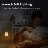 ราคา ไฟเหนี่ยวนํา GENTA, EU US Plug Motion Sensor ไฟกลางคืน LED ขนาดเล็ก, โคมไฟติดผนังไร้สายแบตเตอรี่ดําเนินการประหยัดพลังงานโคมไฟกลางคืนข้างเตียงตู้เสื้อผ้า (54707267373)
