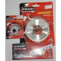 ราคา ชุดโซ่เลส สเตอร์หน้า สเตอร์หลัง OSAKI สีเงิน ขนาด 420 ( DASH, LS, NOVA, TENA, SMAILE, SONIC ) (1292996495)