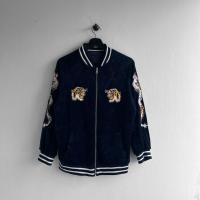 ราคา เสื้อแจ็คเก็ตสีกรมเข้ม SUKAJAN JAPAN แท้มือสอง100% (27638609780)