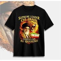 ราคา เสื้อยืด Aytolah Ali Wordenei / เสื้อยืด Supreme Leader of Iran / เสื้อท่อนบนผู้ชายล่าสุด 2026 / 24s ผ้าฝ้ายหวีในสีดําและสีขาว (49058185077)