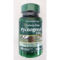 ราคา (EXP 06/2026) Puritan Pycnogenol 100 mg 30 แคปซูล สารสกัดจากเปลือกสนฝรั่งเศส (6234305611)