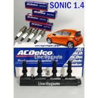 ราคา เซตชุดคอยล์จุดระเบิด+หัวเทียน CHEVROLET SONIC เครื่อง 1.4 L (1ชุด= 5ชิ้น) OEM แท้ / รูปจริง (29180408296)