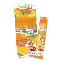 ราคา Vita-C Jelly Strip Orange Flavor เยลลี่ รสส้ม ผสมวิตามินซี ทานได้ทั้งเด็กและผู้ใหญ่ 1 กล่อง (15g. x10 ซอง) (27604229335)