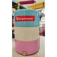 ราคา ชุดปิ่นโตเมลามีน superware กลม3ชั้น (8393828603)