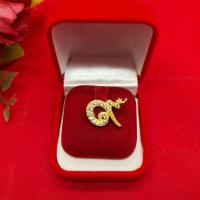 ราคา เข็มกลัดงานดิบทองเหลืองฝังเพชร เลข ๙ ขนาด 2x2cm ประดับเสื้อผ้า ผ้าพันคอ กลัดผ้า ทองเหลืองโบราณ ใช้ได้ทุกโอกาส พร้อมส่ง (27610046225)
