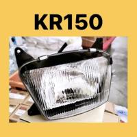 ราคา KAWASAKI KR150 KR 150 ด้านหน้าหัวโคมไฟโคมไฟ DEPAN HEADLAMP HEADLIGHT พร้อมซ็อกเก็ต + MENTOL หลอดไฟครบชุด KR150 (42463826360)