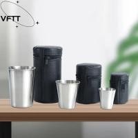 ราคา VFTT แก้วเครื่องดื่ม Whisky 4 ชิ้น, Mini 30 ml/70 ml/170 ml ถ้วยตั้งแคมป์, 2025 สแตนเลสพร้อมแก้วเบียร์ Drinkware (56008510218)