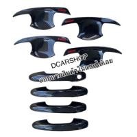 ราคา เบ้ารองมือเปิด+ครอบมือจับ(ไม่มีปุ่มกด) TOYOTA YARIS ATIV เอทีปปี 2017-2021 4ประตู เคฟล่าดำโลโก้แดง (22658305996)