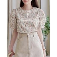 ราคา ส่งฟรี เสื้อแขนตุ๊กตาลายดอกน่ารักๆ (21226935480)
