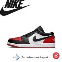 ราคา Jordan Air Jordan 1 Low“Black Toe” Black, Red, White (28258029411)