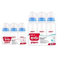 ราคา PIGEON ขวดนมพีเจ้น KPP คอแคบ ขนาด4oz/6 ขวด พร้อมจุกนม คลาสสิกไซส์ S แพ็ค6ขวด(1แพ็ค) (4838828835)