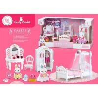 ราคา ตุ๊กตาบ้านกระต่าย​ชุดห้องนอน sylvanian family เฟอร์นิเจอร์ตุ๊กตา ตกแต่ง บ้านหมี บ้านกระต่าย (5742231157)