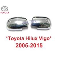 ราคา รุ่นไม่มีไฟเลี้ยว ครอบกระจก Toyota Hilux Vigo 2005 - 2014 ชุบโครเมี่ยม ครอบกระจกมองข้าง โตโยต้า วีโก้ ครอบหูกระจก กระจก (28428936032)