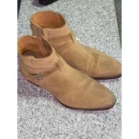ราคา รองเท้าบูทหนังกลับสีน้ำตาล Zara (24865311349)