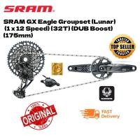 ราคา SRAM GX Eagle DUB 12-Speed Groupset Lunar 32T (175mm / 170mm) SRAM XG-1275 Eagle 10-52T XD driver body Boost ชุด MTB (51753373692)