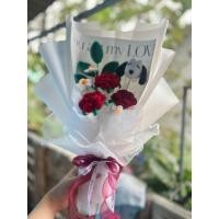 ราคา (พร้อมส่ง)ช่อดอกกุหลาบไหมพรมช่อดอกกุหลาบสำเร็จรูป (42778775262)