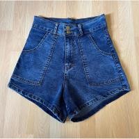 ราคา กางเกงยีนส์ขาสั้นผ้ายืดเอวสูงปรี๊ด รหัส BB (24650224311)