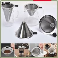ราคา ที่กรองกาแฟ, สแตนเลสหยดประเภทนํามาใช้ใหม่กรองกาแฟ,แบบพกพาวิจิตรตาข่ายเงินไม่มีกระดาษกรองที่จําเป็นเทกว่ากรวย หยด คาเฟ่ (47356861848)