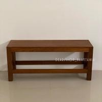 ราคา ม้านั่งไม้สักเก่า เก้าอี้ไม้สักยาว 1 เมตร (25916803537)