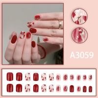 ราคา 【มาใหม่】24 ชิ้น ลายคริสต์มาส เล็บปลอม ใหม่ล่าสุด เล็บปลอมลายการ์ตูน (26018970143)