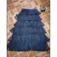 ราคา กระโปรงยาวสีดำผ้ามุ้ง (4461044123)
