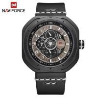 ราคา นาฬิกาผู้ชาย naviforce watch แท้ NF9141 สายหนัง สีดำขาว BWB สินค้าพร้อมส่ง (7005568444)