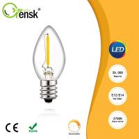 ราคา E12 E14 ย้อนยุค ​หลอดไฟ LED หลอดไฟ 220V หลอดไฟ C7 แก้วเทียนหลอดไฟ 0.5W ประหยัดพลังงานหลอดไฟ Mentol Lampu (50855626281)