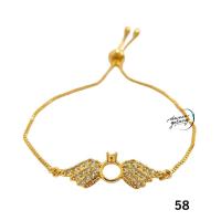 ราคา Gold Xp ไทเทเนียมอัญมณี Wing Drawstring สร้อยข้อมือกําไลข้อมือ Anti-Rust Anti-Fade Dg (26032173308)