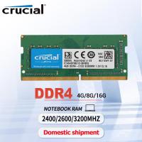 ราคา 【การจัดส่งในกรุงเทพฯ】Crucial 4 8 16GB หน่วยความจำ RAM DDR4 SODIMM 2400 2666 3200MHz สำหรับแล็ปท็อป PC4-19200 21300 (22343063306)