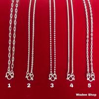 ราคา สร้อยคอเงินแท้ 92.5% สร้อยคอเด็กเงินแท้ สร้อยคอผู้ใหญ่เงินแท้ สร้อยเงินแท้ สร้อยเงิน สร้อยเส้นเล็ก (3841485715)