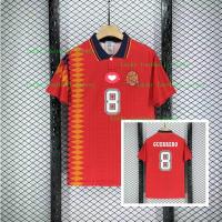 ราคา เสื้อย้อมยุคฟุตบอลโลกสเปน สีแดงแขนสั้น ปี 1994–1995 คุณภาพสูง (54809018939)