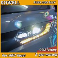 ราคา Car Styling for Honda HRV Headlight 2015-2019 Honda Vezel Head Light HR-V DRL Turn Signal Low High (54354403396)