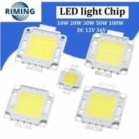 ราคา Tzt สีขาว/วอร์มไวท์ 10W 20W 30W 50W 100W ชิปไฟ LED DC 12V 36V COB แบบบูรณาการหลอดไฟ LED ชิป DIY Floodlight Spotlight หลอดไฟ (28809489625)
