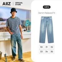 ราคา AIIZ กางเกงยีนส์ผู้ชายขายาวมีกระเป๋าข้าง AIIZ Men's Denim Relaxed Fit (53354976288)