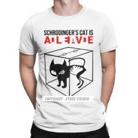 ราคา COD Schrodingers Cat Is Dead And Alive T เสื้อผู้ชายช่างฟิสิกส์วิทยาศาสตร์พิมพ์ใหม่ Tops T เสื้อที่กําหนดเอง Drop Ship (53550276660)