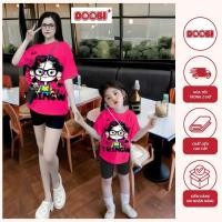 ราคา ชุดคู่แม่และเด็ก เลกกิ้งผ้าฝ้าย ชุดเลกกิ้งพิมพ์ลาย THINK W GIRL มีสไตล์ ยี่ห้อ DOOBI DB111 (27136902793)