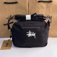 ราคา [พร้อมส่ง] ของแท้ กระเป๋า Stussy Canvas Side Pouch Black (26076889358)