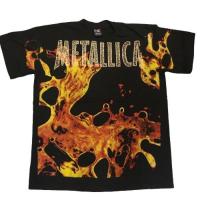 ราคา ♞,♘เสื้อยืดวงโอเวอร์ปริ้น_Ovp METALLICA 90 ลายเต็มตัว Size L / XL HGJ (41950810191)