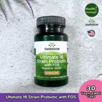 ราคา <Swanson> Ultimate 16 Strain Probiotic with FOS 30 Caps โปรไบโอติก 16 สายพันธุ์ (43979158605)