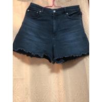 ราคา กางเกงยีนส์ขาสั้น สีดำฟอก ป้าย American Eagle แท้ (24090997467)