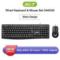 ราคา เมาส์คีย์บอร์ด Acer OAK030 1 ชุด Silent Click USB - ใหม่เอี่ยม 100% & (53455747278)