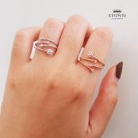 ราคา แหวนข้อ แหวนนิ้วก้อย แหวนเพชร เครื่องประดับ (1689005371)