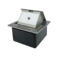ราคา CAT 6 NEW POP-UP STAINLESS 1 PORT OUTLET w/DAMPING- เต้ารับฝังพื้นมี Damping (10404044543)