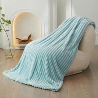 ราคา ผ้าห่มนาโน ลายริ้ว สีล้วน Nano blanket เนื้อนุ่มละเอียด 5ฟุต (150*200ซม.) (22662726559)